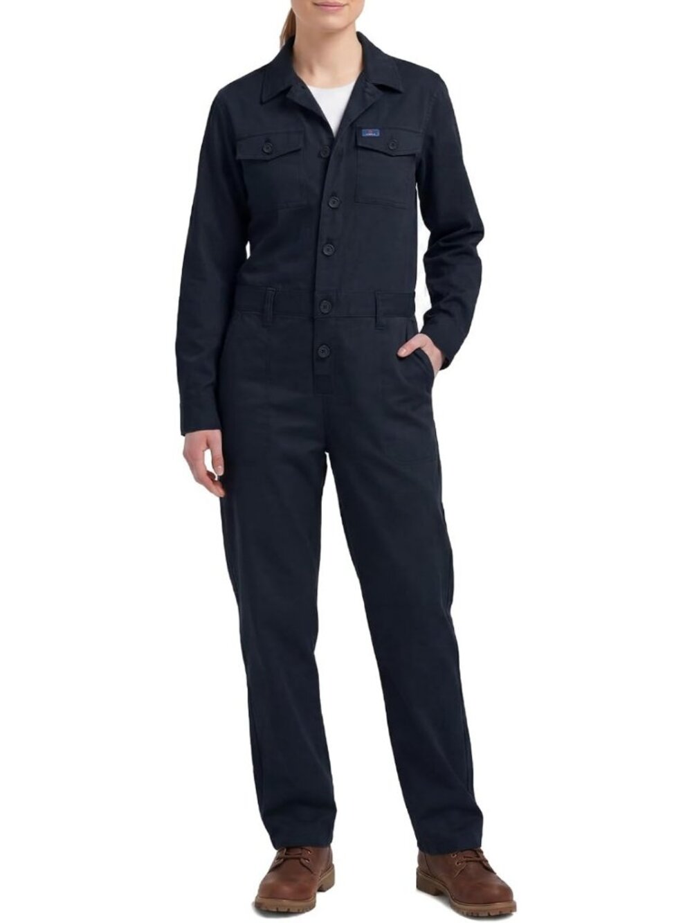 Lightweight Long Sleeve Work Jumpsuit for Women | Twill Utility Coverall